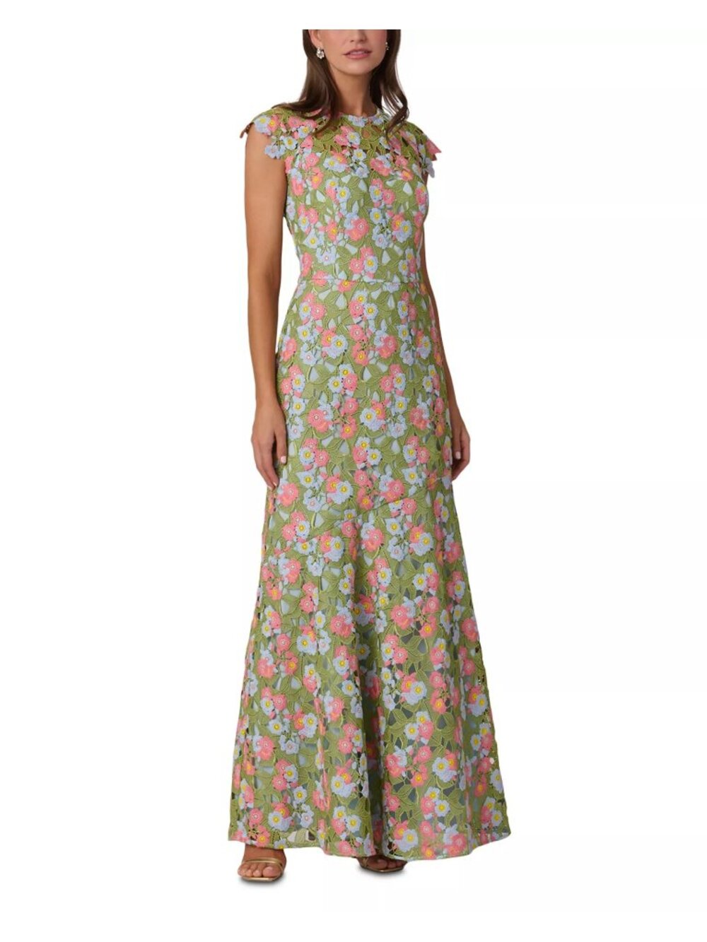NWT Shoshanna Raven Garden Dress Green Multi Size 14